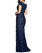 Mac Duggal 67711 Floral Appliques Cap Sleeve Dress