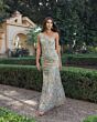 Mac Duggal 68606 One-Shoulder Embroidered Dress
