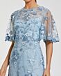 Mac Duggal 68810 Flutter Sleeve Jewel Neck Dress