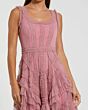 Mac Duggal 8250 Ruffle Midi Scoop Neck Mother Of The Bride Dress