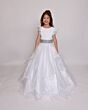 Ava Presley 39892 Beaded Waist Cutout Back Mini Pageant Gown