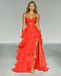 Sherri Hill 56870 Ruffle Skirt Strapless Sweetheart Dress