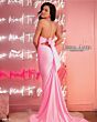 Jessica Angel 931 Long Tail Plunging Halter Dress