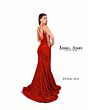 Jessica Angel 2531 Sheer Side Plunging Neck Sequin Dress
