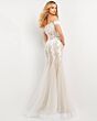 Jovani 02861 Godet Skirt Off The Shoulder Wedding Dress