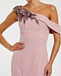 Mac Duggal 11947 Asymmetric Neck Rose Mermaid Dress