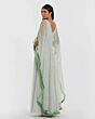 Mac Duggal 94294 A-Line Cape Sleeve Jade Dress