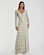 Mac Duggal 5021 Long Sleeve Embellished Dress