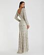 Mac Duggal 5021 Long Sleeve Embellished Dress