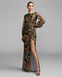 Mac Duggal 93547 Bishop Sleeve Floral Print Dress