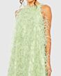 Mac Duggal 11633 Jewel Neck Tent Silhouette Feather Dress