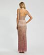 Mac Duggal 6032 Fringe Skirt Cold-Shoulder Scoop Neck Dress