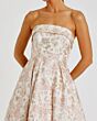 Mac Duggal 68928 Pleated Skirt Strapless A-Line Brocade Dress