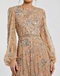 Mac Duggal 94072 Bishop Sleeve Beaded A-Line Evening Dress