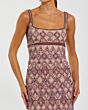 Mac Duggal 10108 Orchid Purple Geometric Square Neck Dress