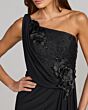 Mac Duggal 13210 One-Shoulder Column Silhouette Draped Jersey Dress