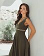 Mac Duggal 21159 Beaded V-Neck Sleeveless A-Line Dress