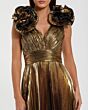 Mac Duggal 50084 Ruffle Shoulder Ruched Waist Dress