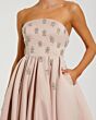 Mac Duggal 56199 Strapless Satin Pleated Skirt Dress
