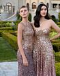 Mac Duggal 6144 Strapless A-Line Gold Amethyst Dress