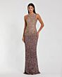 Mac Duggal 6145 Cowl Back Sequin Gold Amethyst Dress