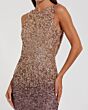 Mac Duggal 6145 Cowl Back Sequin Gold Amethyst Dress