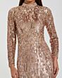 Mac Duggal 6187 High Neck Long Sleeve Embellished Dress