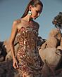 Mac Duggal 6193 Strapless Floral Beaded Dress