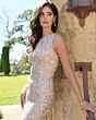 Mac Duggal 6249 Sleeveless Fitted Nude Ombre Dress