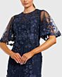 Mac Duggal 68810 Flutter Sleeve Jewel Neck Dress