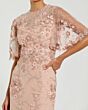 Mac Duggal 68810 Flutter Sleeve Jewel Neck Dress