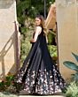 Mac Duggal 94270 High Neck Tent Silhouette Black Dress