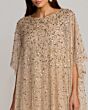 Mac Duggal 9475 Batwing Sleeve Gold Kaftan Dress