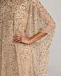 Mac Duggal 9475 Batwing Sleeve Gold Kaftan Dress