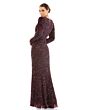 Mac Duggal 5510 Long Sleeve Embellished Dress