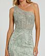 Mac Duggal 20543 One-Shoulder Beaded Asymmetric Neck Dress