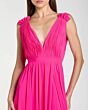 Mac Duggal 9955321P Hot Pink Ruched V-Neckline Dress
