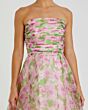 Mac Duggal 30783 Floral Chiffon Strapless A-Line Prom Dress