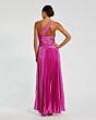 Mac Duggal 49837 Pleated Cutout Asymmetric High Low Formal Dress