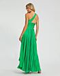 Mac Duggal 49837 Pleated Cutout Asymmetric High Low Formal Dress