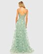 Mac Duggal 50735 Floral A-Line Spaghetti Strap Dress