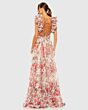 Mac Duggal 68518 Ruffle Strap Lace-Up Back Floral Dress