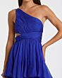 Mac Duggal 68846 Asymmetric Neck A-Line Tiered Skirt Dress
