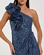 Mac Duggal 50093 One-Shoulder High Slit Sequin Dress