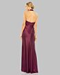 Mac Duggal 55995 Halter Neck Satin Plum Dress