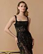 Mac Duggal 79472 Sleeveless Black Mermaid Lace Dress