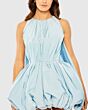 Mac Duggal 20704 Bubble Hem Jewel Neck A-Line Dress