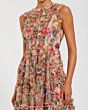 Mac Duggal 8307 Ruffle High Neck Sleeveless Floral Dress