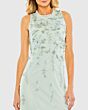 Mac Duggal 9188 Sleeveless Jewel Neck Floral Beaded Dress
