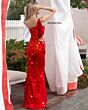 Primavera Couture 3623 High Slit One-Shoulder Embellished Dress